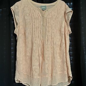 Anthropologie Soliloquy Textured Blouse
